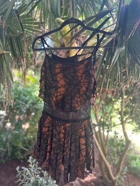 Handmade Avant-Garde Dance/Rave Outfit - Mesh & Textured Tulle - One of a Kind!